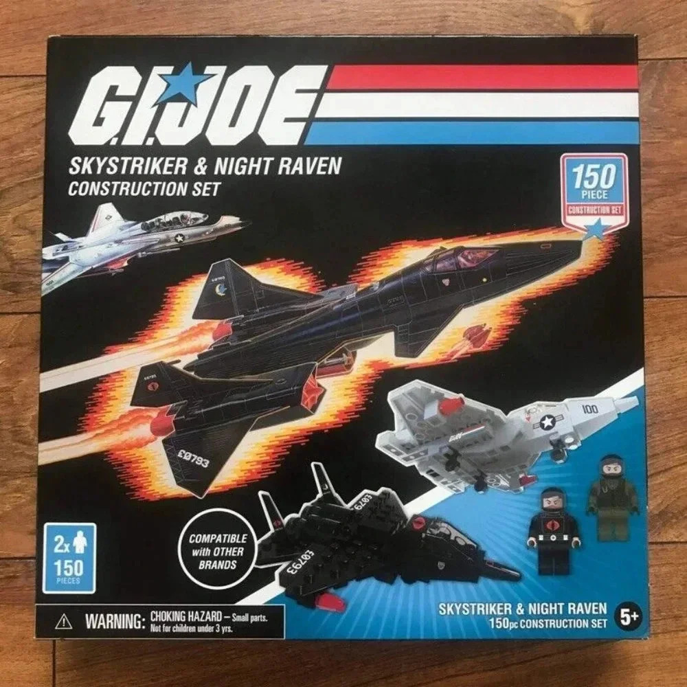 NEW Hasbro GI Joe Construction Sets SkyStriker & Night Raven 150pcs